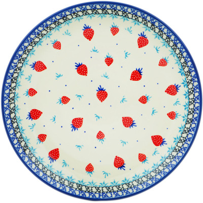 Polish Pottery Dinner Plate 10&frac12;-inch Strawberry Sweetness