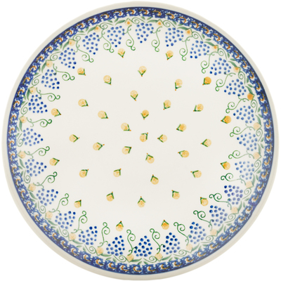 Polish Pottery Dinner Plate 10&frac12;-inch Summer Grapes