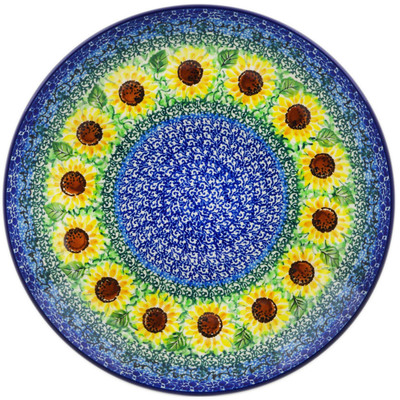Polish Pottery Dinner Plate 10&frac12;-inch Summer Sunnies UNIKAT