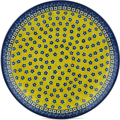 Polish Pottery Dinner Plate 10&frac12;-inch Sunburst Daisies