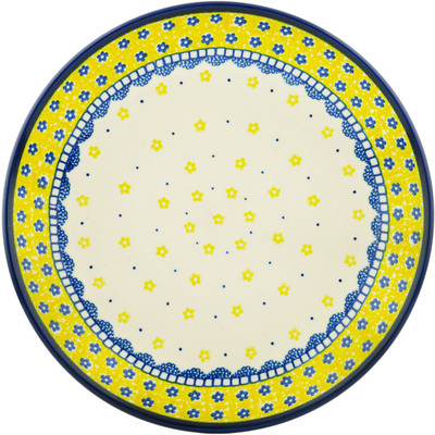 Polish Pottery Dinner Plate 10&frac12;-inch Sunshine Daisies