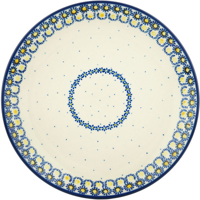 Polish Pottery Dinner Plate 10&frac12;-inch Sunshine Daisy