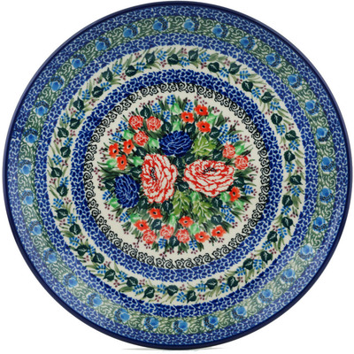 Polish Pottery Dinner Plate 10&frac12;-inch Superb Element UNIKAT