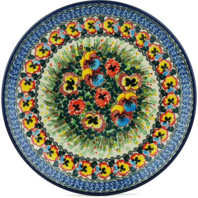 Polish Pottery Dinner Plate 10&frac12;-inch Superb Motif UNIKAT