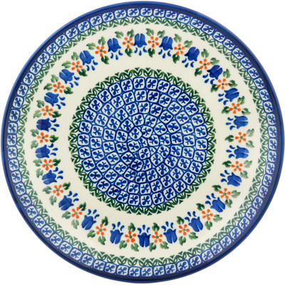 Polish Pottery Dinner Plate 10&frac12;-inch Texas Bluebell