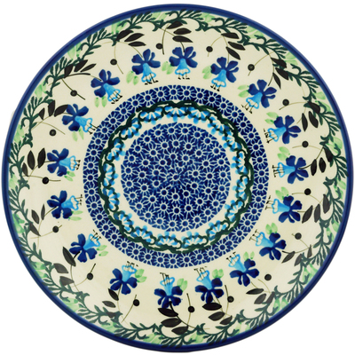 Polish Pottery Dinner Plate 10&frac12;-inch Texas Daffodil UNIKAT