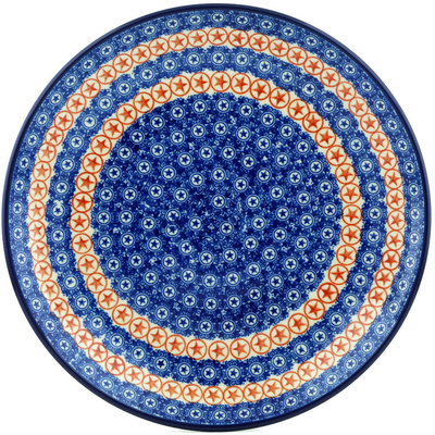 Polish Pottery Dinner Plate 10&frac12;-inch Texas Lone Star