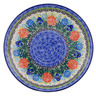 Polish Pottery Dinner Plate 10&frac12;-inch Trio Of Beauty UNIKAT