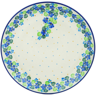Polish Pottery Dinner Plate 10&frac12;-inch Waterfall Blooms