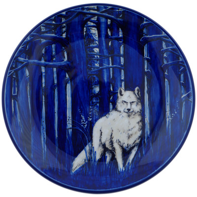 Polish Pottery Dinner Plate 10&frac12;-inch White Fierce UNIKAT