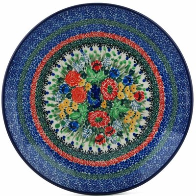 Polish Pottery Dinner Plate 10&frac12;-inch Wild Garden UNIKAT