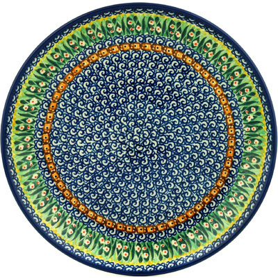 Polish Pottery Dinner Plate 10&frac12;-inch Windowbox UNIKAT