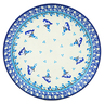 Polish Pottery Dinner Plate 10&frac12;-inch Winter Circle