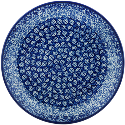 Polish Pottery Dinner Plate 10&frac12;-inch Winter Frost