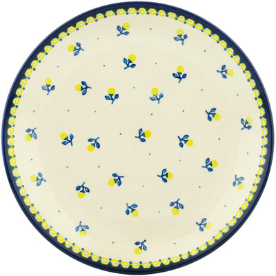 Polish Pottery Dinner Plate 10&frac12;-inch Yellow Buds