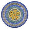 Polish Pottery Dinner Plate 10&frac12;-inch Yellow Garden UNIKAT