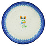 Polish Pottery Dinner Plate 10&frac12;-inch Yellow Great Tit