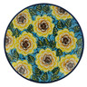 Polish Pottery Dinner Plate 10&frac12;-inch Yellow Meadow UNIKAT