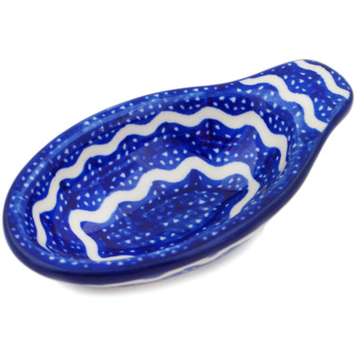 Polish Pottery Dish for Pits 4&quot; Totally Wavy