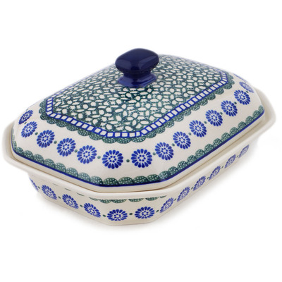 Polish Pottery Dish with Cover 10&quot; Maia