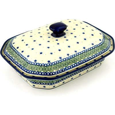 Polish Pottery Dish with Cover 12&quot; Copernicus