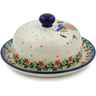 Polish Pottery Dish with Cover 6&quot; Charming Prince UNIKAT