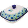 Polish Pottery Dish with Cover 8&quot; Springing Into Spring UNIKAT