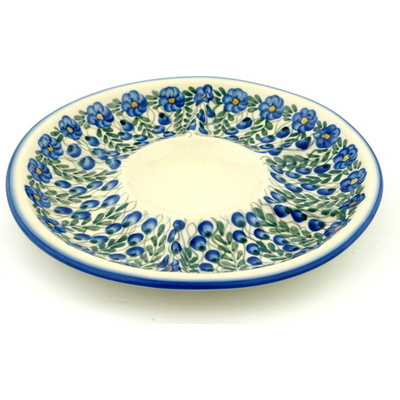 Polish Pottery Divided Dish 10&quot; Blue Velvet Gardens