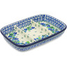Polish Pottery Divided Dish 10&quot; Limeberry