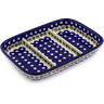 Polish Pottery Divided Dish 10" Mosquito