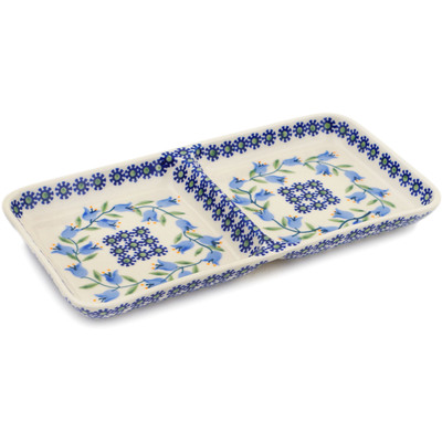 Polish Pottery Divided Dish 10&quot; Sweet Dreams