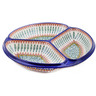 Polish Pottery Divided Dish 10&quot; Tuscan Countryside