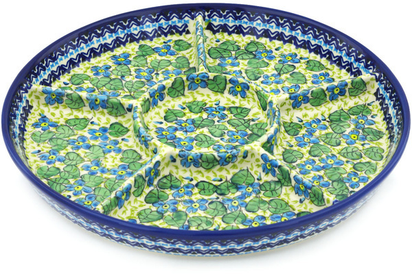 Polish Pottery Divided Dish 12 Unikat