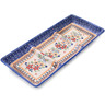 Polish Pottery Divided Dish 14&quot; Summer Bouquet UNIKAT