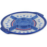 Polish Pottery Divided Dish 14&quot; Winter Sights UNIKAT