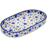 Polish Pottery Divided Dish 8&quot; Starlight