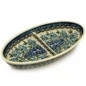 Polish Pottery Divided Dish 9&quot; Marigold Morning