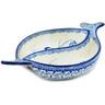 Polish Pottery Divided Dish 9&quot; Waiting Birds UNIKAT