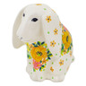 Polish Pottery Dog Figurine 4&quot; Bright Spring UNIKAT