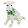 Polish Pottery Dog Figurine 4&quot; Envy