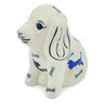 Polish Pottery Dog Figurine 4&quot; Puppy Pleasure