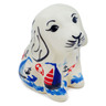 Polish Pottery Dog Figurine 4&quot; Sweet Sailboats