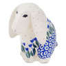 Polish Pottery Dog Figurine 4&quot; Water Tulip