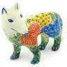 Polish Pottery Dog Figurine 6&quot; Garden Delight UNIKAT