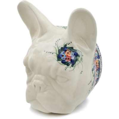 Polish Pottery Dog Head Wall Mount 9&quot; Starburst Garland UNIKAT