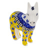 Polish Pottery Donkey Figurine 5&quot; Sunburst Daisies
