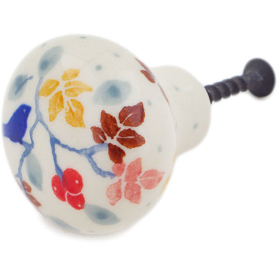 Polish Pottery Drawer knob 1-1/2 inch Autumn&#039;s Arrival