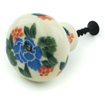Polish Pottery Drawer knob 1-1/2 inch Burst Of Color