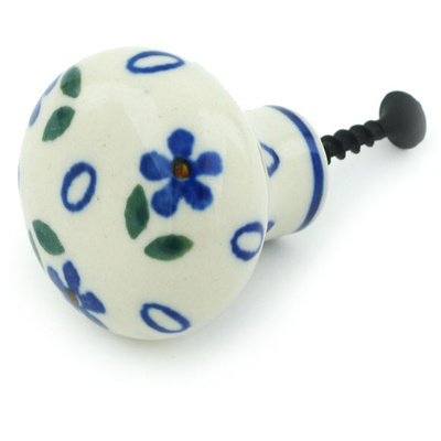 Polish Pottery Drawer knob 1-1/2 inch Daisy Sprinkles