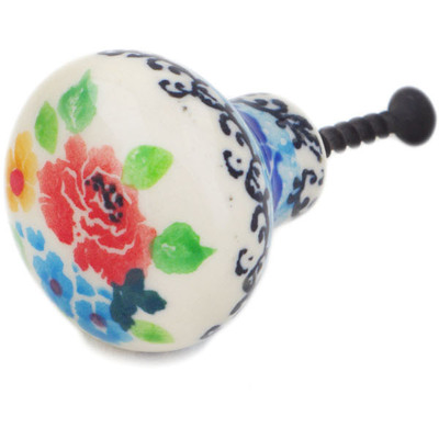 Polish Pottery Drawer knob 1-1/2 inch Floweret